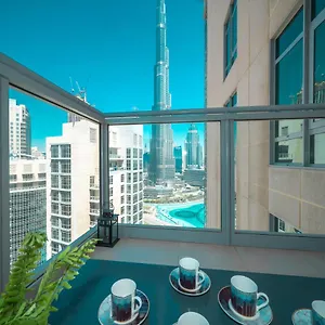 شقة Durrani Homes - Residences Lux Two Bedroom With Burj Khalifa Fountain View, دبي